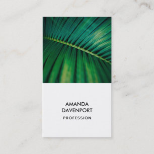 Carte De Visite La Feuille verte Forêt tropicale Nature Photo