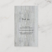 Carte De Visite La ficelle du souffle de maçon du bébé rustique de (Dos)