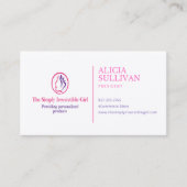 Carte De Visite La fille tout simplement irrésistible  (Devant)