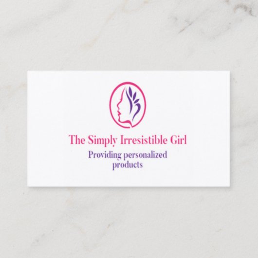 Carte De Visite La fille tout simplement irrésistible (Dos)