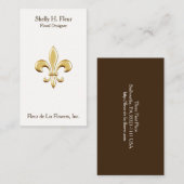 Carte De Visite La Fleur de Lis (Devant / Derrière)