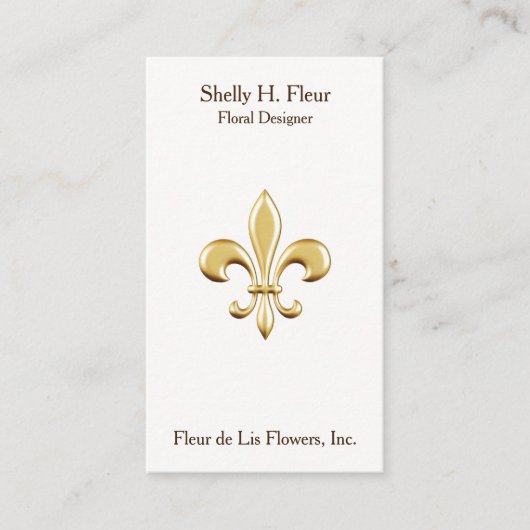 Carte De Visite La Fleur de Lis (Devant)