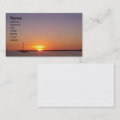 Carte De Visite La Floride verrouille le coucher du soleil (Devant / Derrière)