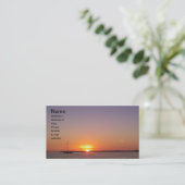 Carte De Visite La Floride verrouille le coucher du soleil (Debout devant)