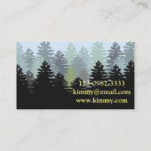 Carte De Visite La forêt arborée (Dos)