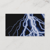 Carte De Visite La foudre de catastrophes naturelles carde des (Dos)
