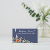 Carte De Visite la fourchette a collé les spaghetti b de (Debout devant)