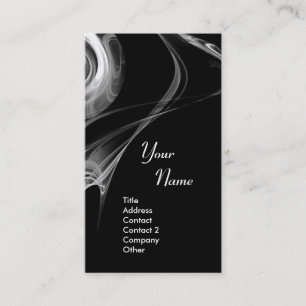 Carte De Visite La FRACTALE S'EST LEVÉE le gris 3 noir et blanc