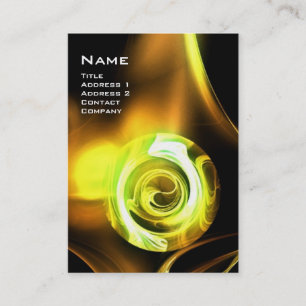 Carte De Visite La FRACTALE S'EST LEVÉE noir lumineux de brun