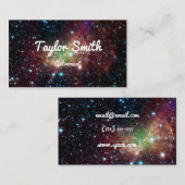 Carte De Visite la galaxie de l'espace tient le premier rôle le (Devant / Derrière)