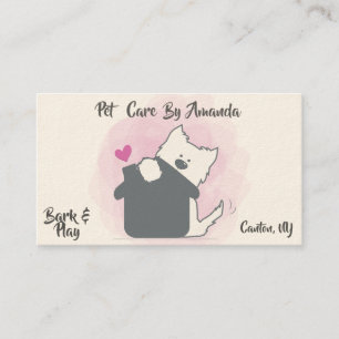 Carte De Visite La garde d'enfants Rover d'animal familier