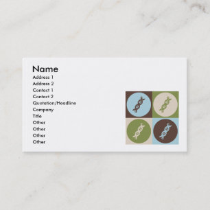 Carte De Visite La génétique d'art de bruit