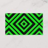 Carte De Visite La géométrie hypnotique verte (Dos)