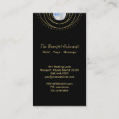 Carte De Visite La géométrie sacrée cosmique géométrique Boho d'or (Dos)