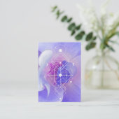 Carte De Visite La géométrie sacrée de lune de *~* de rose (Debout devant)