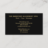 Carte De Visite La géométrie sacrée d'or lunaire géométrique de (Dos)