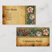 CARTE DE VISITE LA GLOIRE DU MATIN ET LE PARCHEMENT DES BERRIES RO (Devant / Derrière)