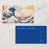 Carte De Visite La grande vague - art japonais (Devant / Derrière)
