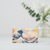 Carte De Visite La grande vague - art japonais (Debout devant)