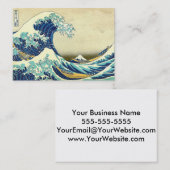 Carte De Visite La grande vague outre de Kanagawa (Devant / Derrière)