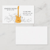 Carte De Visite La Guitare (Devant / Derrière)