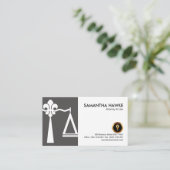 Carte De Visite La justice Fleur-De-Lis mesure la couverture (Debout devant)