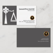 Carte De Visite La justice Fleur-De-Lis mesure la couverture (Devant / Derrière)