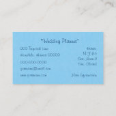 Carte De Visite La ketmie fleurit le batik bleu (Dos)