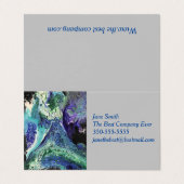 Carte De Visite La Laguna #1 peinture en bleu, turquoise (Extérieur déplié)