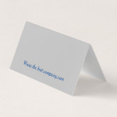 Carte De Visite La Laguna #1 peinture en bleu, turquoise (Dos)