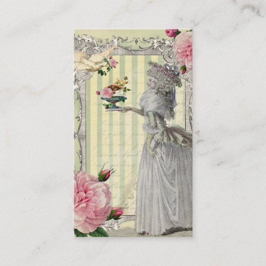 Carte De Visite La Lettre D’amour ivoire (Devant)