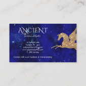 Carte De Visite La licorne tient le premier rôle la terre (Dos)