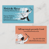 Carte De Visite La livraison faite sur commande de repas de (Devant / Derrière)