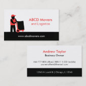 Carte De Visite La livraison mobile de logistique de services de (Devant / Derrière)