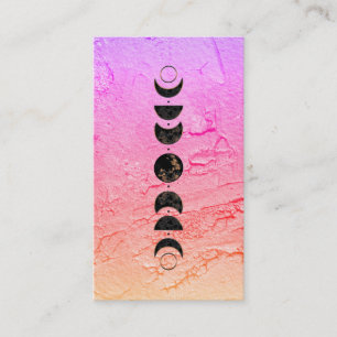 Carte De Visite *~* La lune cosmique lunaire ombre Phases du chama