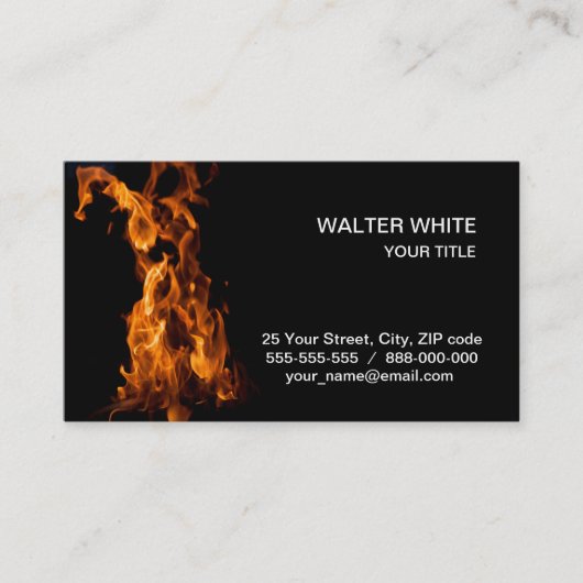 Carte De Visite La magie du feu (Devant)