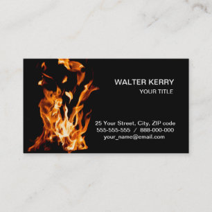 Carte De Visite La magie du feu