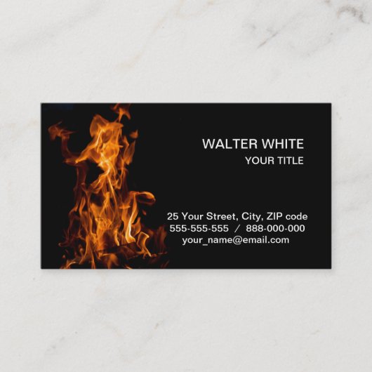 Carte De Visite La magie du feu (Devant)