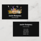 Carte De Visite La Maison des Pompiers haunted (Devant / Derrière)