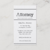 Carte De Visite La mandataire 3D barre d'or (Dos)