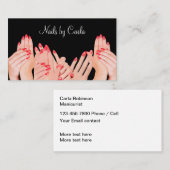 Carte De Visite La manucure de Beauty Nails (Devant / Derrière)