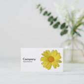 Carte De Visite La marguerite jaune dans la pluie (Debout devant)