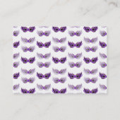 Carte De Visite La mascarade assez pourpre masque le mardi gras (Dos)