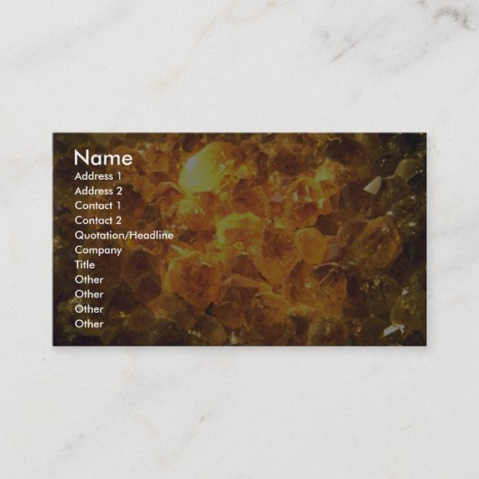 Carte De Visite La masse citrine (Devant)