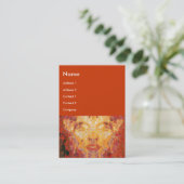 Carte De Visite LA MATIÈRE N'A PAS D'IMPORTANCE Masque fractal en  (Debout devant)