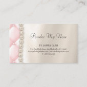 Carte De Visite La mèche d'oeil de maquillage fouette le rose de (Dos)