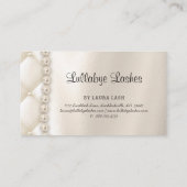 Carte De Visite La mèche d'oeil de maquillage fouette l'or de (Dos)