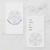 Carte De Visite La Méditation N'Est Pas Ce Que Vous Pensez (Devant / Derrière)