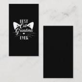 Carte De Visite La meilleure chatte grand-mère Funny Chat Lady Gra (Devant / Derrière)