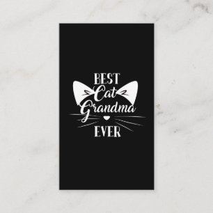 Carte De Visite La meilleure chatte grand-mère Funny Chat Lady Gra